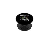 Daddysaurus es mi héroe, Lindo Doodle para niños, papá, Amantes de los Dinosaurios PopSockets PopGrip Adhesivo