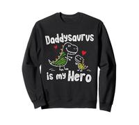 Daddysaurus es mi héroe, Lindo Doodle para niños, papá, Amantes de los Dinosaurios Sudadera