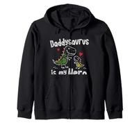Daddysaurus es mi héroe, Lindo Doodle para niños, papá, Amantes de los Dinosaurios Sudadera con Capucha