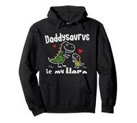 Daddysaurus es mi héroe, Lindo Doodle para niños, papá, Amantes de los Dinosaurios Sudadera con Capucha