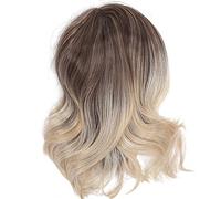 DADEa Pelucas Cortas,Peinado Rizado Corrugado Fibra Resistente Al Calor Pelucas hasta los Hombros,Cómodas de Usar Pelucas para Mujer Pelucas Realistas,Fáciles de Cuidar,Pelucas Hermosas Y Elegantes Co
