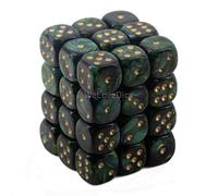 Dadi D6 Scarab Jade w/Gold (36)