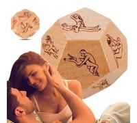 Dadi di Coppia per Appuntamenti, Gioco in Legno per Adulti con Idee per Date, Regalo Romantico per Anniversario di Matrimonio e Fidanzato (B 1 unidad)