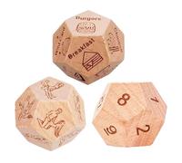 Dadi di Coppia per Appuntamenti, Gioco in Legno per Adulti con Idee per Date, Regalo Romantico per Anniversario di Matrimonio e Fidanzato (A+B+C 3 piezas)