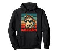 Dadicorn Día del Padre Mejor Papá Unicornio Sudadera con Capucha