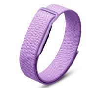 DADO Correa elástica de nailon compatible con Google Fitbit Air, correa deportiva tejida suave y transpirable, correa elástica ajustable de repuesto para hombres y mujeres (lavanda)