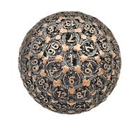 Dado de Cien Caras poliédrico - Dados metálicos poliedros - Dado Individual D100 para Juegos | Dados de Metal Pesado con diseño Calado único, tamaño Grande 50mm, Duradero para Mazmorras