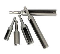 Dado de impacto de 6 puntas, destornillador de tuercas de 8/10/12/13/14/16/17/19 mm, llave de vaso con broca ranurada de vástago hexagonal de cambio rápido de 1/4", longitud de 65 mm(17mm)