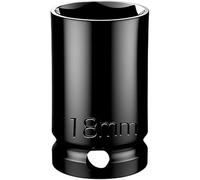 Dado de impacto de 6 puntos, 1/2 ", 8-24 mm, accionamiento cuadrado, casquillo de tuerca de eje for una fácil extracción de las tuercas del eje (largo 38 mm)(18 * 38mm)