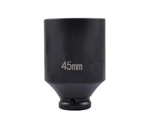 Dado de impacto de 6 puntos, de 1/2" x 25-55 mm de profundidad, con accionamiento cuadrado, de acero al cromo-vanadio. Accesorio for llave.(45mm)