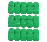 Dados, 30 Piezas de Dados Redondeados de 6 Lados de 16 Mm, Juego de Lisos para Enseanza de Matemticas (Verde