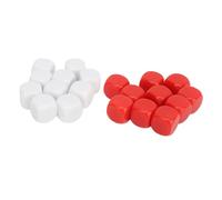 Dados Adhesivos de Bricolaje Dados de enseñanza de plástico en Blanco Esquinas Redondeadas para Juegos de matemáticas Experimentos de probabilidad Aula Aprendizaje en el hogar 20 (Tipo 2)