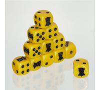 Dados amarillos para jugar Puños Imperiales