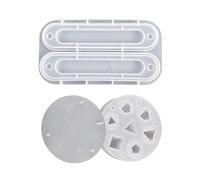 Dados cuadrados triangulares de 7 formas para juegos digitales, de silicona, cristal, resina epoxi, con caja de almacenamiento