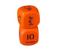 Dados De Actividad | Equipo Deportivo Con 6 Caras | 2 Dados de Ejercicio para Adultos | para Familia, Gimnasio, Hogar, Juego en Grupo, Entrenamiento y Clases de Educación Física