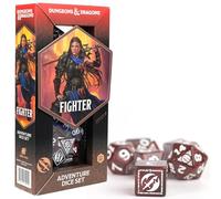 Dados de aventura D&D (clase de luchador: rojo)