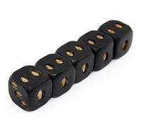 Dados De Calavera Negra Calavera Sonriente Deluxe Devil Poker Dice Torre De Dados De Juego Gótica con Death 5pcs