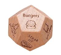 Dados De Cita Nocturna - Dados De Madera Para Parejas, Dados De Comida De 12 Caras | Divertido Cubo Interactivo Para Citas Nocturnas, Ocasiones Especiales Para Revivir Tu Vida Amorosa, Momen