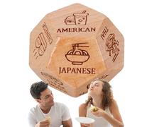 Dados de citas para parejas: madera de 3 x 3 x 3 cm, dados decisivos para la cena, accesorio de noche de juegos, perfecto para citas, noche, cumpleaños, Navidad, día de San Valentín, románticos