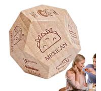Dados de comida para parejas, dados de citas nocturnas, dados de decisión