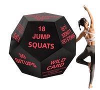 Dados De Culturismo Para Fitness - Espuma De PU Suave Portátil Amarilla, Accesorio Divertido Para Entrenamiento En El Hogar, Equipo Deportivo Interactivo Para Gimnasio, Cubo De Doce Caras | Juego De D