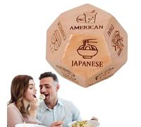 Dados de decisión de alimentos, regalos para él, ella, parejas, ideas de regalo, juegos de dados de comida, dados de cita, dados de noche, regalo para parejas, regalo para él, ella, cena, dados