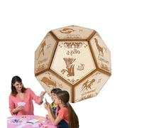 Dados de decisión de doce caras - Herramienta de ayuda para rodamientos poliédricos, accesorio para juegos de mesa | Fechas de apartamento Dormitorio universitario Casa Viajes escolares Noches de