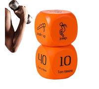 Dados de ejercicio - Equipo deportivo de 6 lados | 2 dados de ejercicio para adultos, para gimnasio familiar, hogar, tiempo de juego, grupo, educación física, clases de educación física