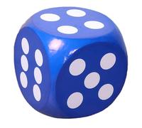 Dados de Espuma Grandes, 12 Dados de Espuma, Suave de 6 Lados con Esquina Redondeada, Azul Resistente a la desvanecimiento, multipropósito para Juegos al Aire Libre, jardín de Infantes, Escuela Grand