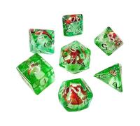 Dados de fiesta con setas, juego de dados de fiesta con setas - Pequeños dados de resina, juego de resina poliédrica para juegos de rol, juego de 7 pequeños de juego de mesa