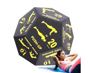 Dados de fitness - Juego de entrenamiento de 4,72 x 3,94 x 3,94 pulgadas | Mad Ejercise Dice, para fitness en casa, accesorios deportivos para mujeres y hombres, entrenamiento de fuerza, sentadillas