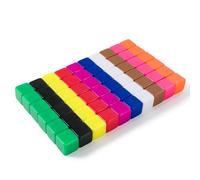 Dados de juego de mesa en blanco, 60 dados multicolor, dados de seis caras, accesorios de juego de mesa, ideales para clasificar, contar, aulas, piezas de repuesto