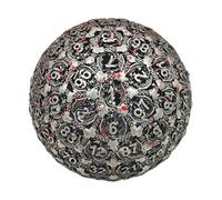 Dados de metal D100, dados poliédricos de 100 Caras, Dados metálicos de Juego de rol Único, Herramienta de Entretenimiento de Alta Precisión para Jugadores y Coleccionistas serios