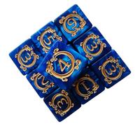 Dados de poliedro, dados para juegos de rol, 10 unidades, accesorios de juego de rol con diseño de dragón como decoración de escritorio de coche para adultos