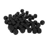 Dados de Seis Caras en, 50 Uds., Pegatina de plástico de Esquina Redonda para Bricolaje, enseñanza de matemáticas, Juegos de Mesa para Fiestas, Personalizable, Duradero, (Negra)