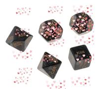 Dados De Sexo 5 PláStico Negro Dados Multifuncionales, Herramientas De Partido, Regalo De Pareja - D22
