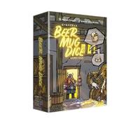 Dados de taza de cerveza, juego de fiesta Push-Your-Luck con taza de dados, 9 dados de cerveza, 48 tarjetas y blocs de puntuación, juego de mesa con temática de pub para adultos y noches de juego