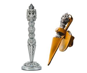 Dados de varita de metal únicos DND Spinner de calavera torre, dados de ruleta, dados de hueso RPG D4 D6 D8 D10 D20 Juego de dados de metal para juegos de rol, RPG, MTG, juegos de mesa, jugadores, DM