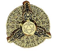Dados del Metal, Dados únicos - Juegos de de dragón geniales,Dados de Metal, Ruleta giratoria, de Juego de rol, Rueda Dentada Retro para de Pub Club