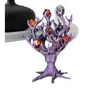 Dados Impresos en 3D, Escultura de árbol, Bandeja de de 7 x 5 Pulgadas con Base Estable, Torre de Dados de Resina, Organizador de Mesa con diseño único, Accesorio para Hombres y Mujeres