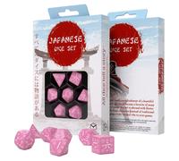 Q-WORKSHOP Conjunto De Dados RPG Rosa 7 Piezas Flor De Cerezo
