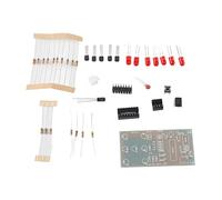Dados LED Electrónicos para Bricolaje, Juego Divertido con 7 LED Rojos para Circuito Electrónico, Kit NE555 CD4017,