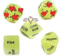 Dados Luminosos MultifacéTicos, Juego De 5 Dados con Patrones para Juegos De rol - Q