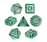 Dados para el juego, dados del juego de mesa,Dice del tema del juego acrílico - Colección completa de colores vibrantes con actividades de grupo de caja de almacenamiento magnético que se usan para el
