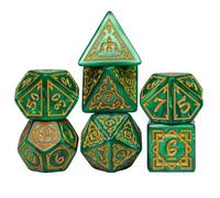 Dados para el Juego, Dados del Juego de Mesa - Juego de rol Dice acrílico,La Caja de Almacenamiento magnético Incluye Colores Vibrantes Set para Actividades de Grupo Escolar en casa