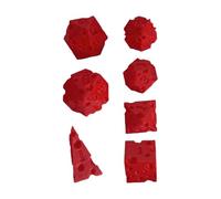 Dados para Juegos - Dados De Juegos Tablero Queso - Juego De 7 Piezas Actividad Grupal Juguete Realista 3D | para Principiantes Expertos Acampada Casa Residencia Estudiantil