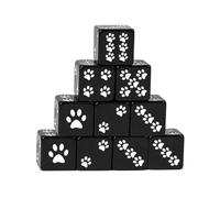 Dados para Juegos De Mesa,Decoración De Exhibición De 6 Caras | Dados de Juego de Mesa con Patrón de Pata de Gato | para Viajar Acampar Hogar Picnic Familia Amigos Estudiantes Adolescentes Adultos