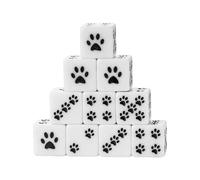 Dados para juegos de mesa - Linda actividad grupal, dados para juegos de mesa con diseño de pata de gato, para viajes, camping, hogar, picnic, familia, amigos, compañeros de clase, estudiantes