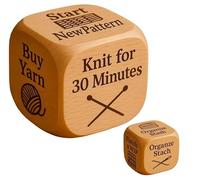 Dados para Quilters, Dados De Madera De 6 Caras para Tomar Decisiones sobre Quilting: Un Divertido Regalo De Costura para Quilters, Costureras Y Aficionados A Las Manualidades, Un Regalo C 1 Knitting