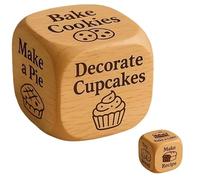 Dados para Quilters, Dados De Madera De 6 Caras para Tomar Decisiones sobre Quilting: Un Divertido Regalo De Costura para Quilters, Costureras Y Aficionados A Las Manualidades, Un Regalo Cre 1 Baking